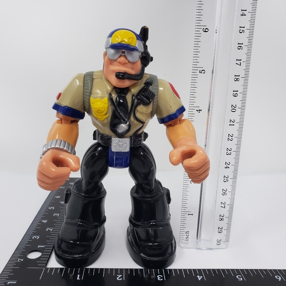 Mattel Rescue Heroes Night Patrol Captain Cuffs Police Toy Figure - Picture 10 of 16